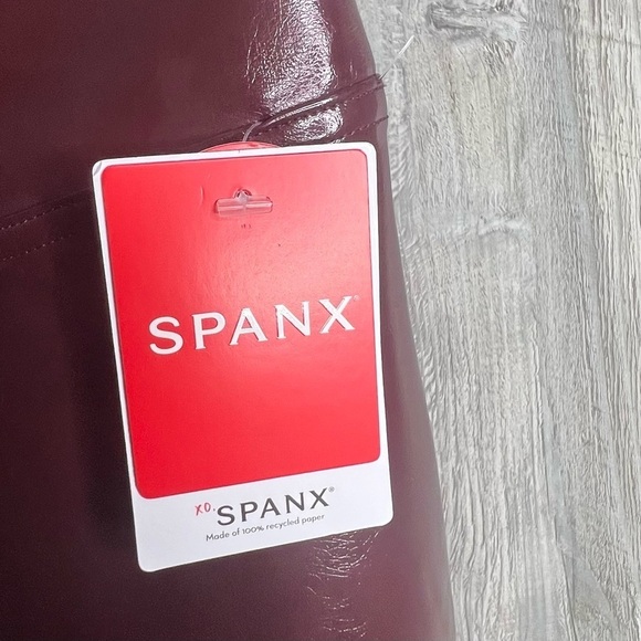 Spanx Ruby Faux Patent Leather Leggings - Picture 4 of 9